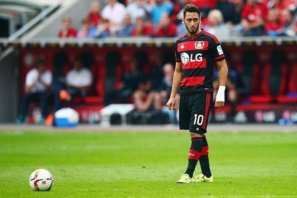 Hakan Calhanoglu free kick